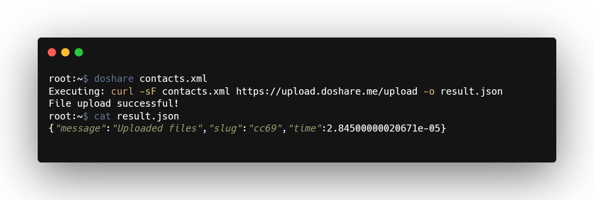 Today, after weeks of development and testing, we at DoShare are launching DoShare CLI for non-graphical systems.  DoShare CLI is a simple tool to upl